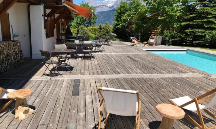 Terrassement de piscine à Megève 